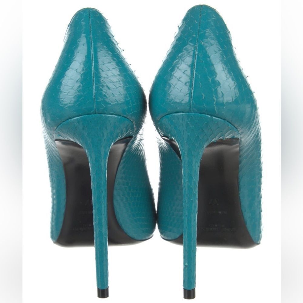 Saint Laurent Python Skin Heels - Picture 4 of 5